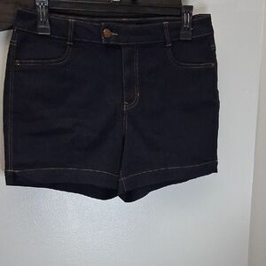 D. Jeans Women's Dark Denim Shorts Size 14